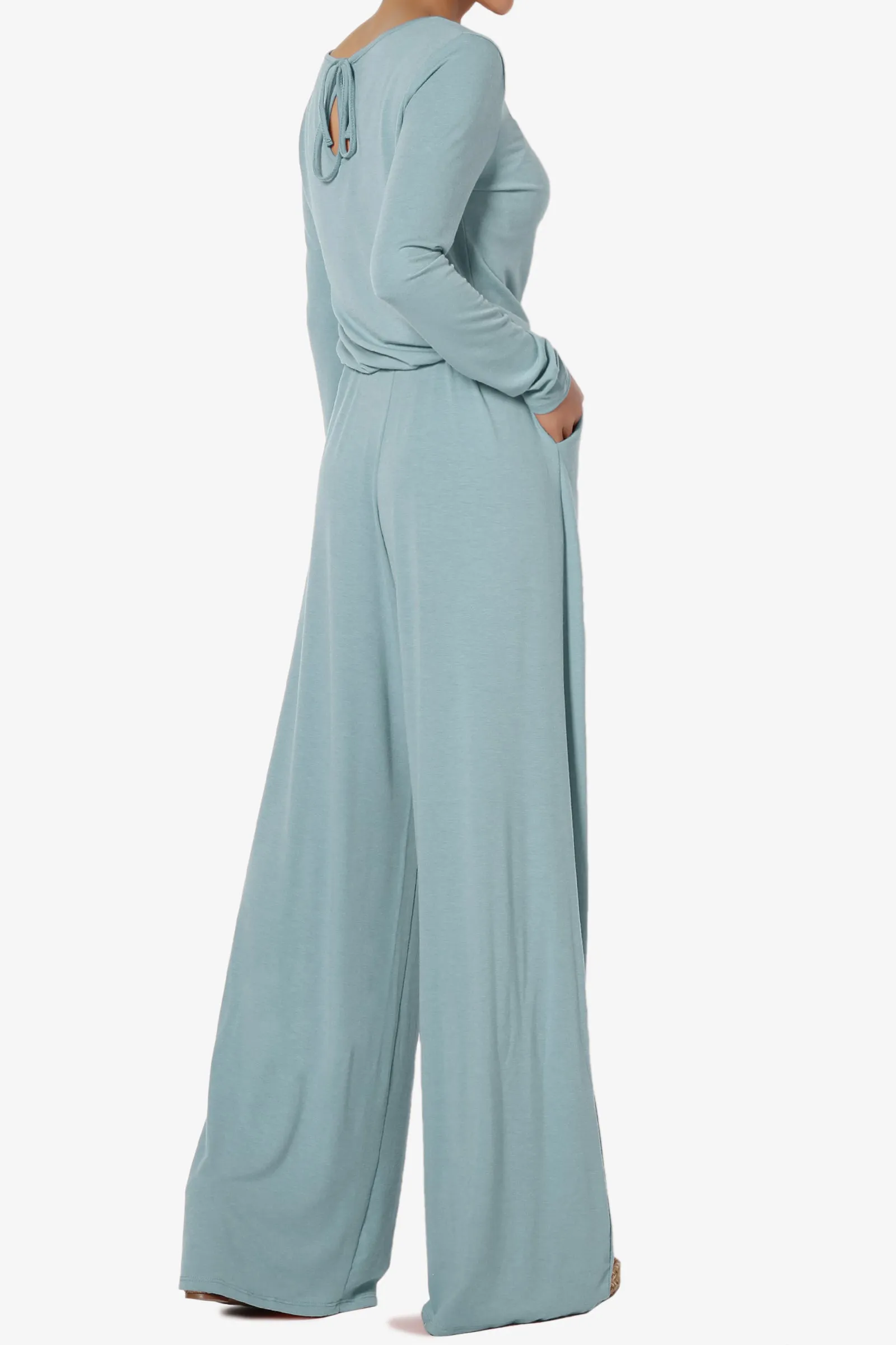 Xaren Long Sleeve Lounge Jumpsuit TALL PLUS