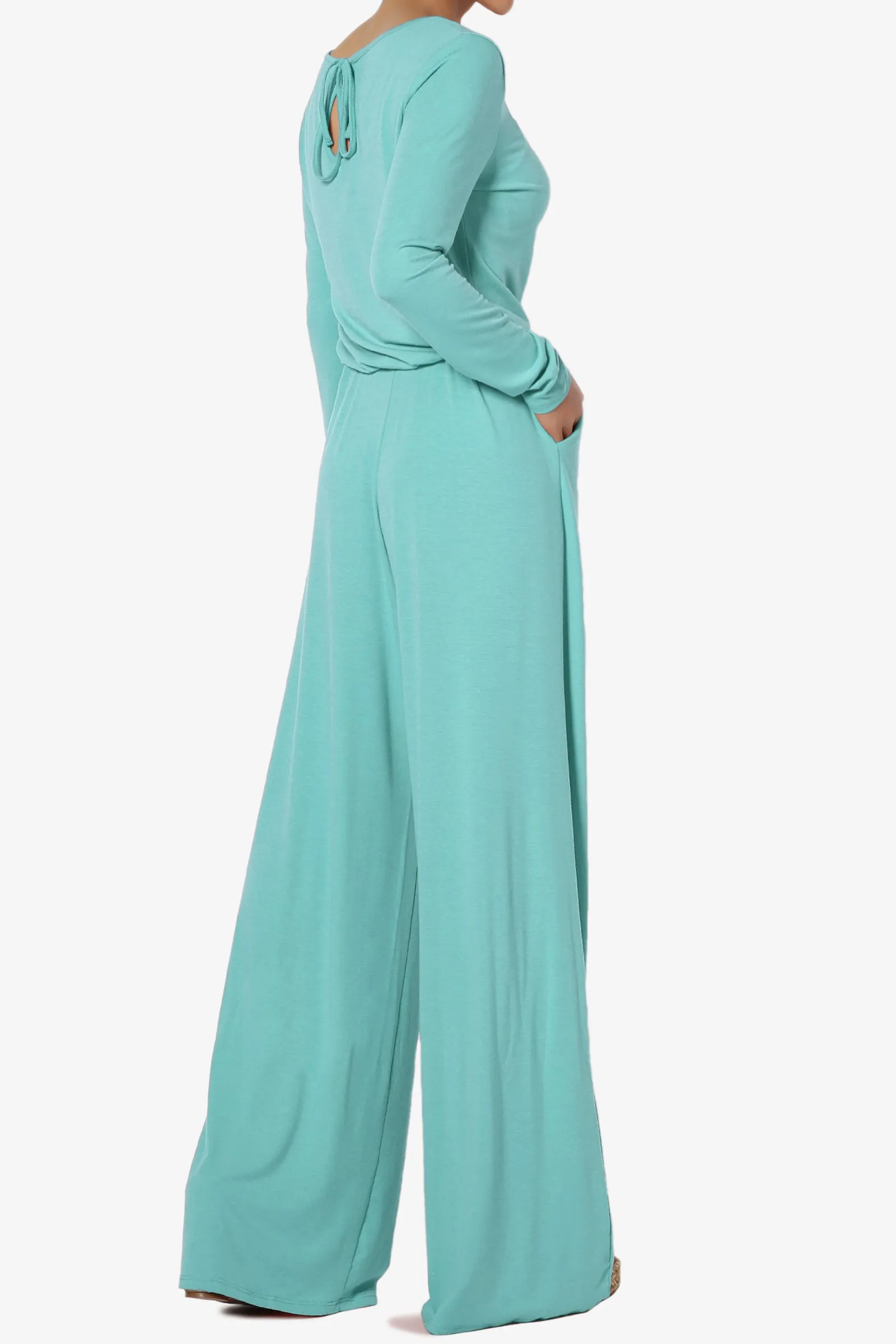 Xaren Long Sleeve Lounge Jumpsuit TALL PLUS