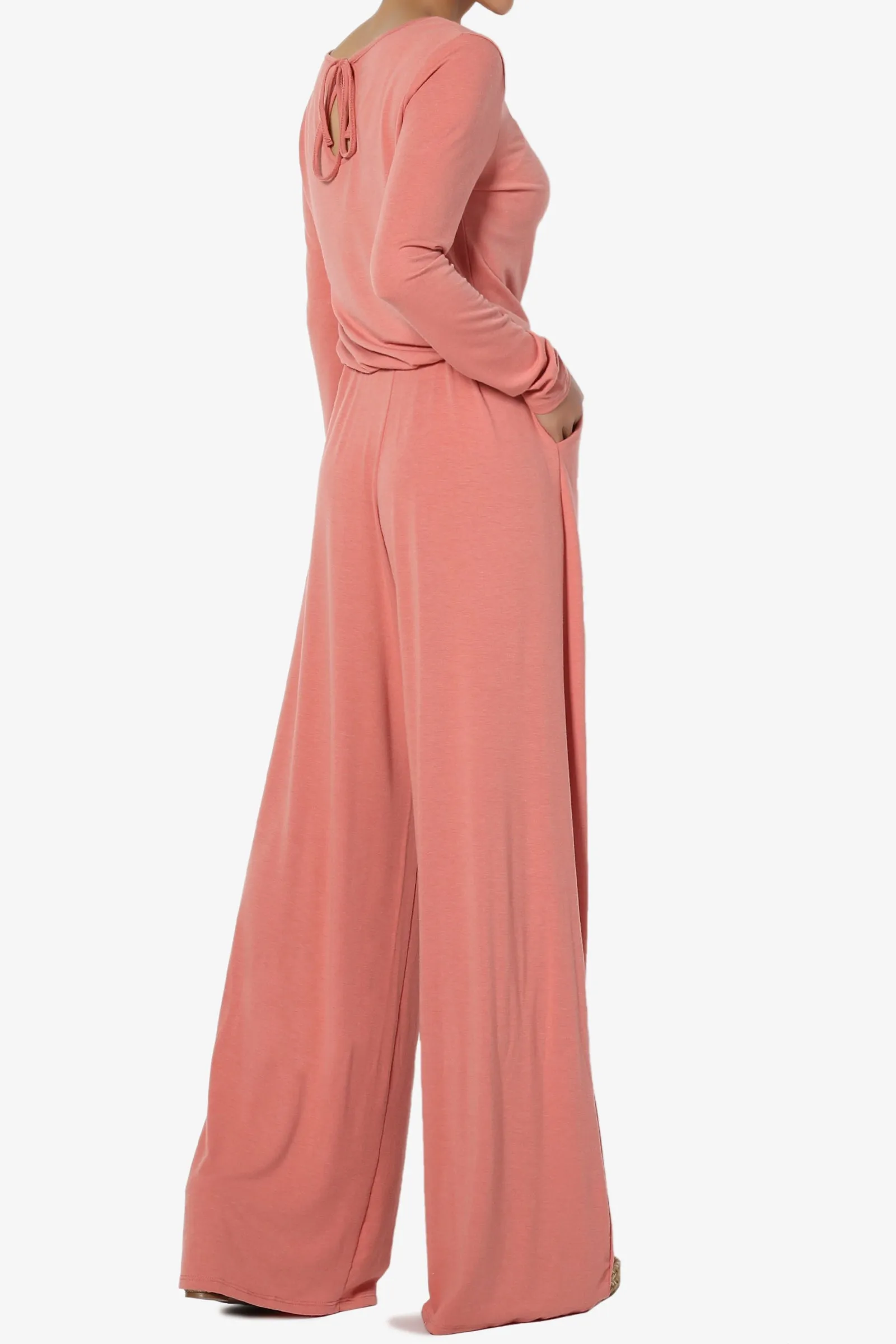 Xaren Long Sleeve Lounge Jumpsuit TALL PLUS
