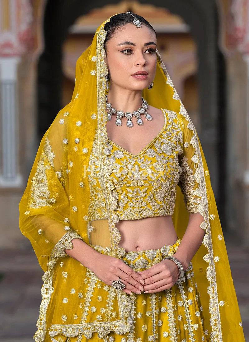 Yellow Wedding Lehenga Choli