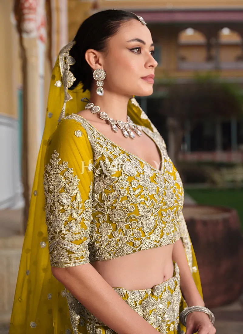 Yellow Wedding Lehenga Choli
