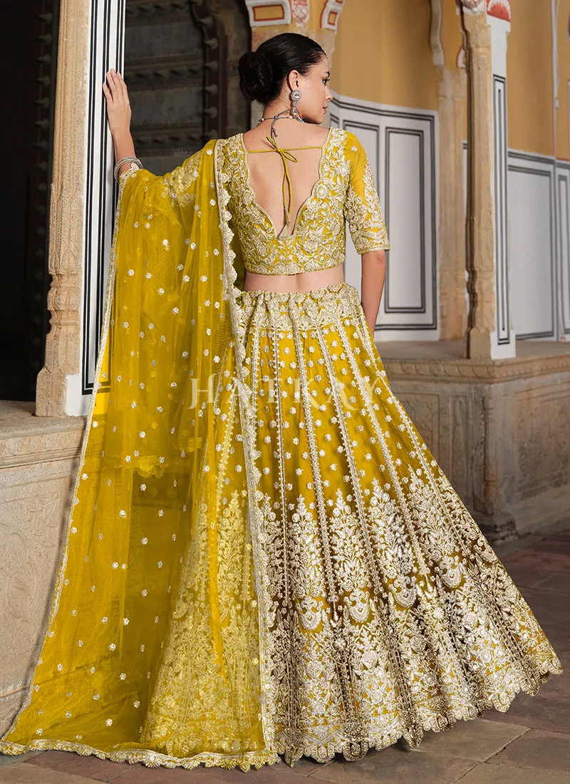Yellow Wedding Lehenga Choli