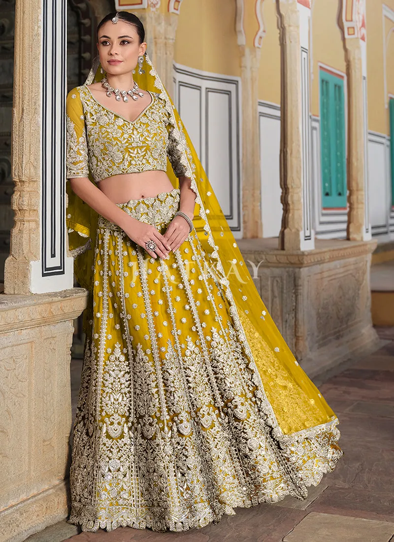 Yellow Wedding Lehenga Choli