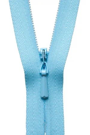 YKK Concealed / Invisible Zip - 20cm / 8'' - Light Blue 026