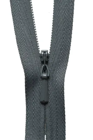 YKK Concealed / Invisible Zip - 23cm / 9'' - Elephant 275