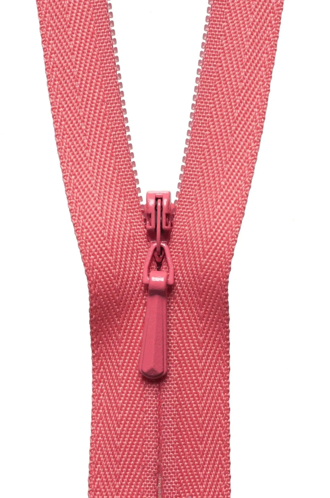 YKK Concealed / Invisible Zip - 41cm / 16'' - Coral Pink 338