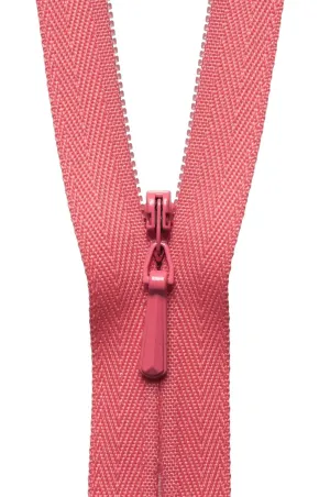 YKK Concealed / Invisible Zip - 41cm / 16'' - Coral Pink 338