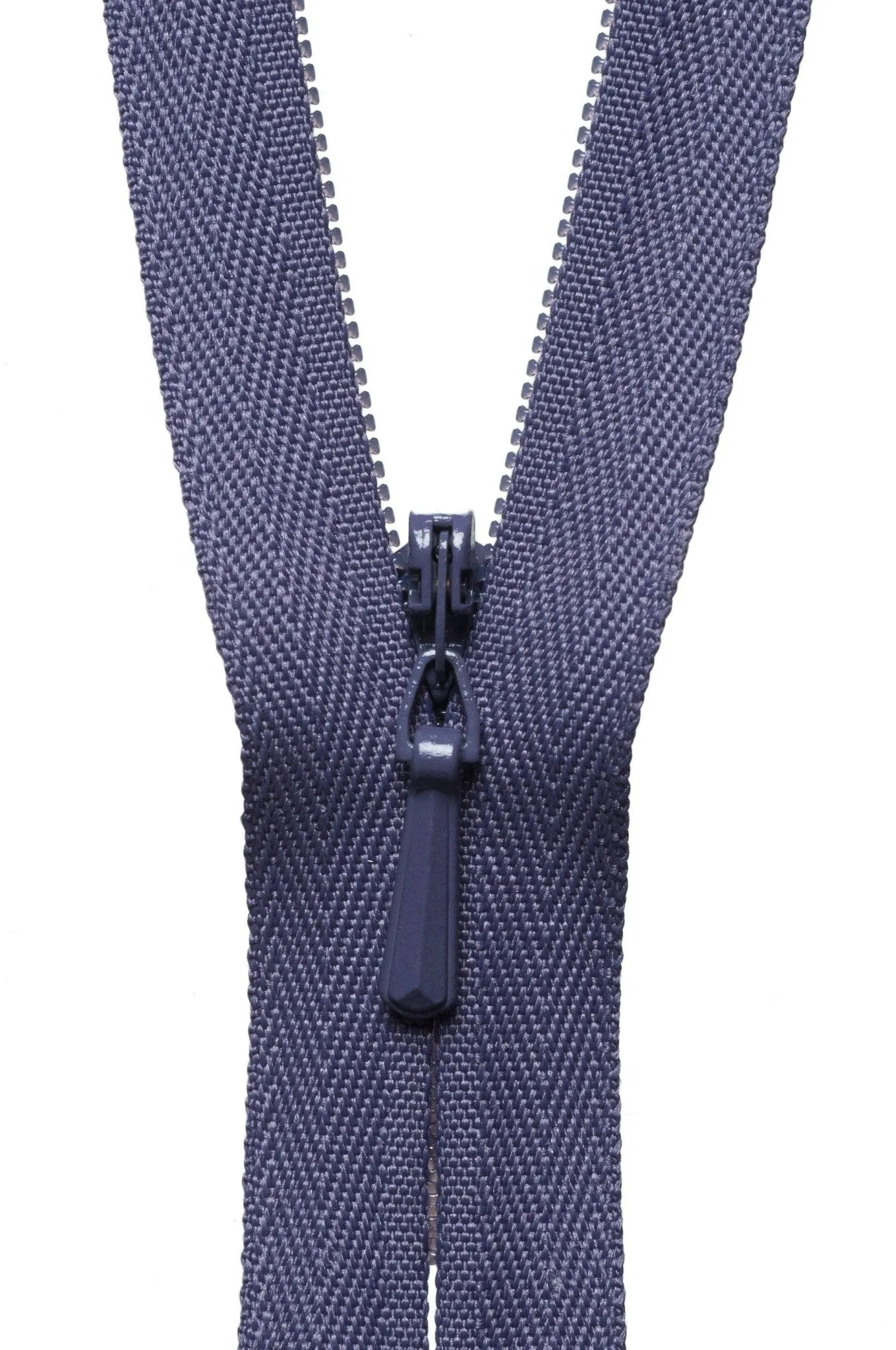 YKK Concealed / Invisible Zip - 41cm / 16'' - Dark Grape 380