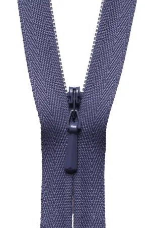 YKK Concealed / Invisible Zip - 41cm / 16'' - Dark Grape 380