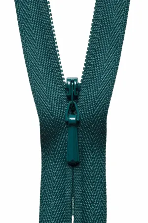 YKK Concealed / Invisible Zip - 41cm / 16'' - Hunter Green 530