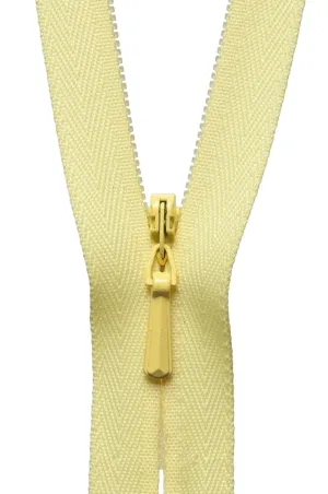 YKK Concealed / Invisible Zip - 41cm / 16'' - Lemon 503