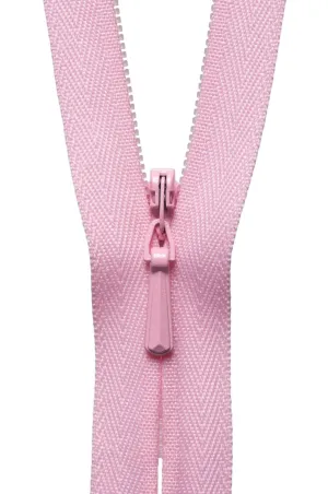 YKK Concealed / Invisible Zip - 41cm / 16'' - Med Pink 513