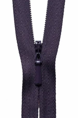 YKK Concealed / Invisible Zip - 56cm / 22'' - Blackberry 867