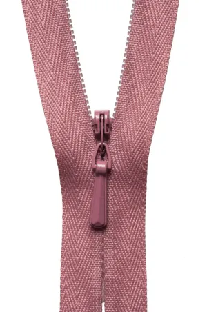 YKK Concealed / Invisible Zip - 56cm / 22'' - Dusky Pink 070