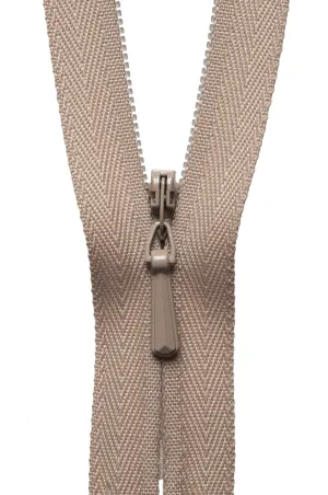YKK Concealed / Invisible Zip - 56cm / 22'' - Fawn 573