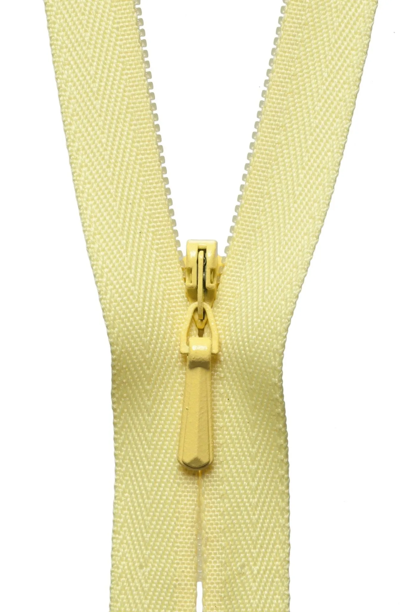 YKK Concealed / Invisible Zip - 56cm / 22'' - Lemon 503