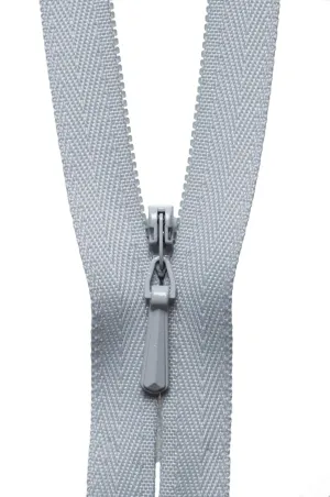 YKK Concealed / Invisible Zip - 56cm / 22'' - Silver 336