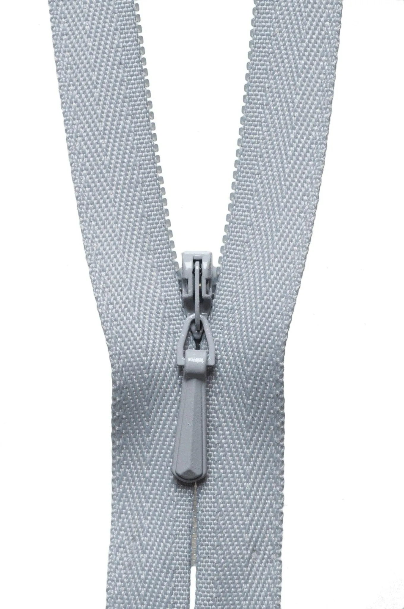 YKK Concealed / Invisible Zip - 56cm / 22'' - Silver 336
