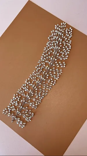 ZELIE Bridal Headpiece, Swarovski Wedding Hair Vine (Final Sale)
